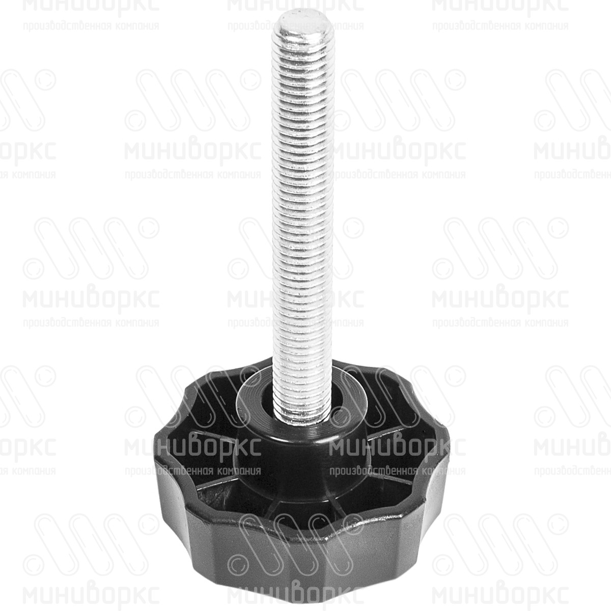 Фиксатор пластиковый с рукояткой m10x60 50 – Ф50М10-60ЧС | картинка 1