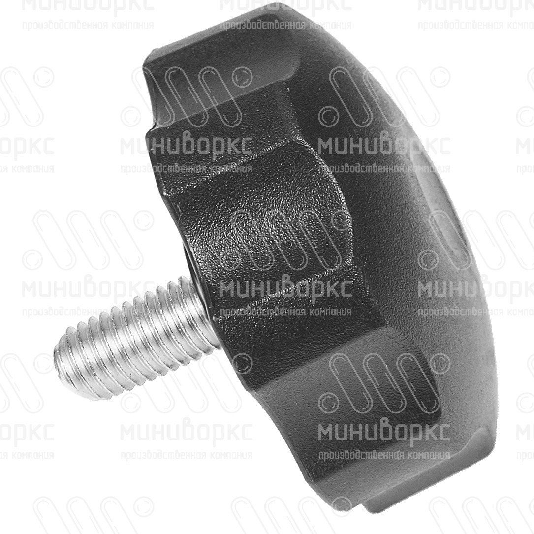 Фиксатор пластиковый с рукояткой m12x30 60 – Ф60М12-30ЧН | картинка 2