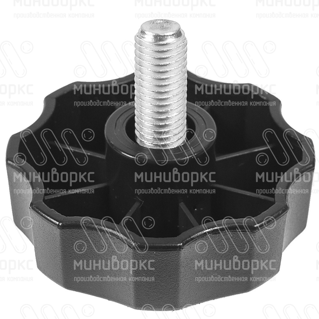 Фиксатор пластиковый с рукояткой m12x30 60 – Ф60М12-30ЧН | картинка 1