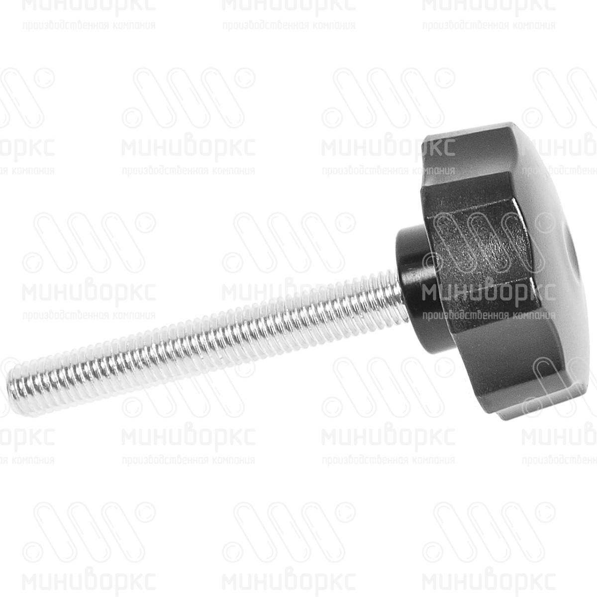 Фиксатор пластиковый с рукояткой m10x60 50 – Ф50М10-60ЧС | картинка 2